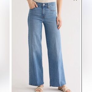 Frame Denim Luma Light Blue Wide-Leg Jeans